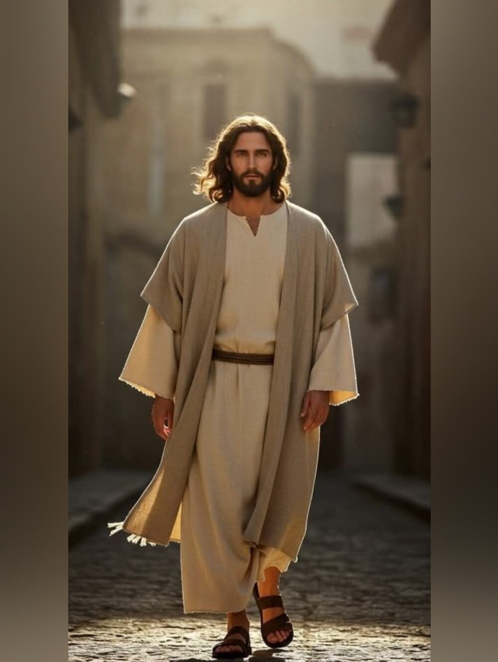 Jesus Slippers 🎃 Men's Size 10 Open-Front Toe Shoes